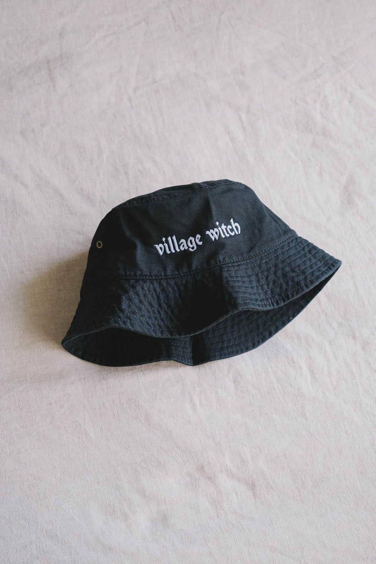 Village Witch Embroidered Bucket Hat
