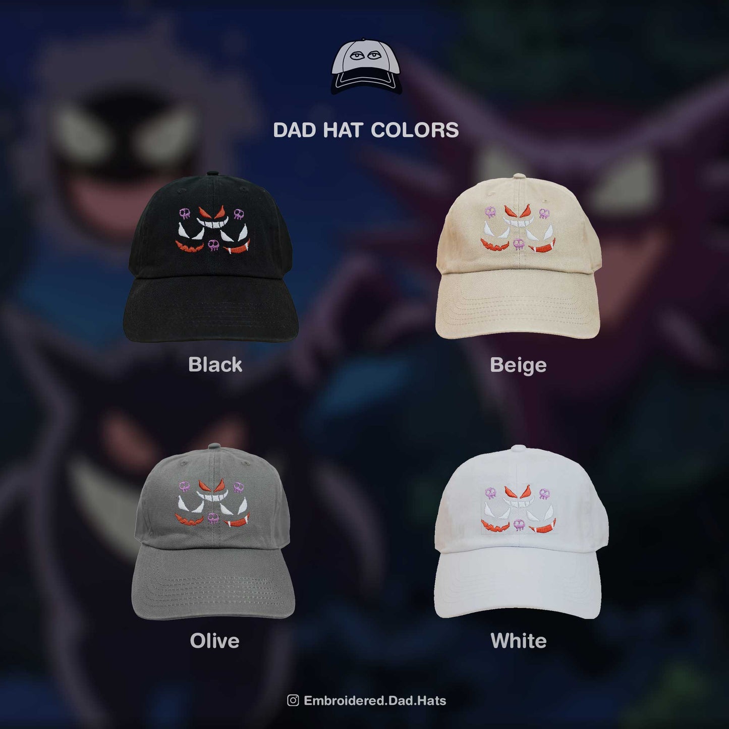 Lavender Town Embroidered Hat