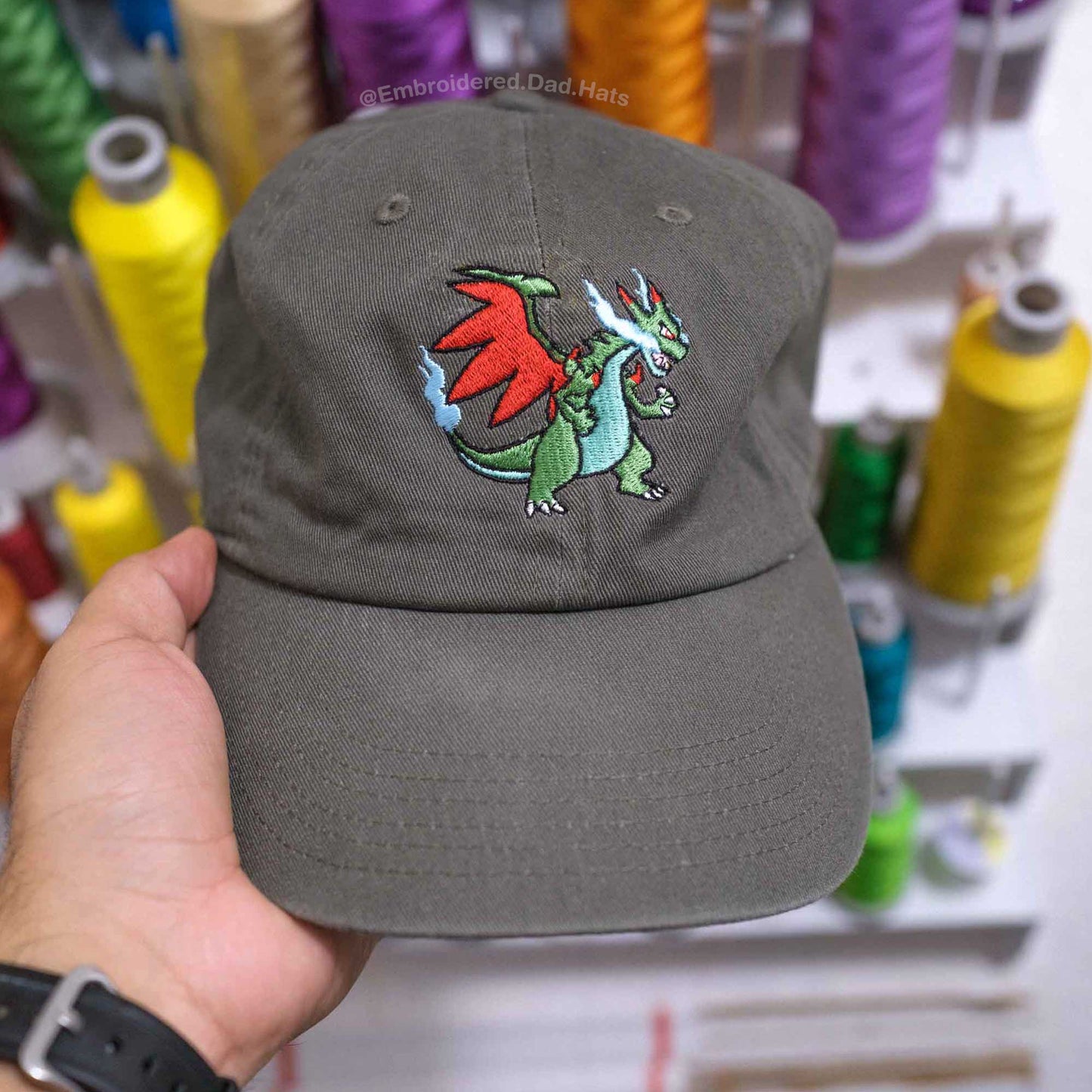 Mega Charizard X Anime Embroidered Hat
