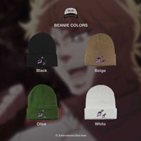 Menacing Anime Embroidered Beanie