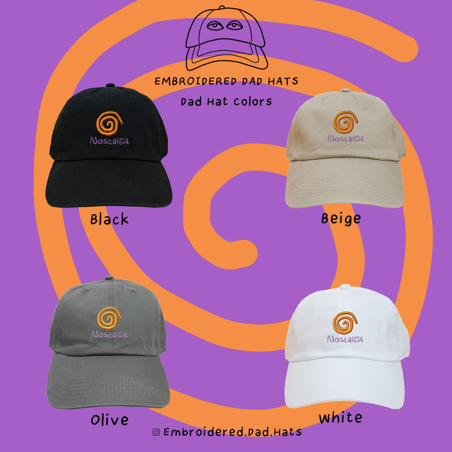 Nostalgia Vaporwave 90s Y2K Retro Embroidered Hat