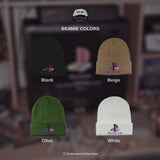 PS Vaporwave Retro Gaming Embroidered Beanie