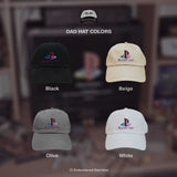 PS Vaporwave Retro Gaming Embroidered Dad Hat
