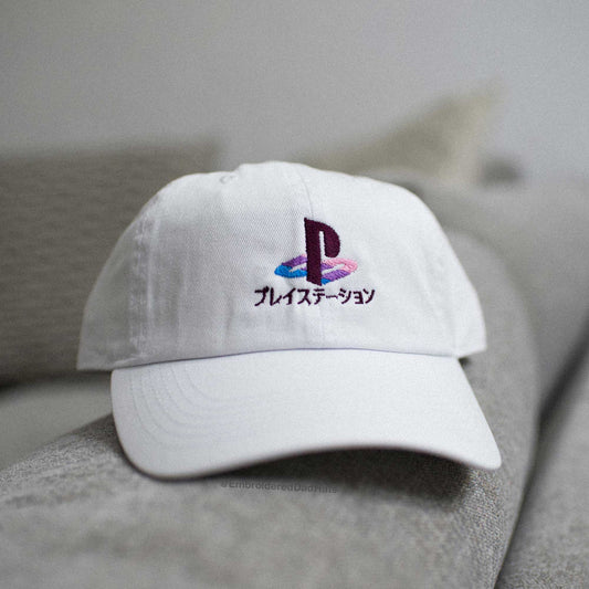 PS Vaporwave Retro Gaming Embroidered Hat