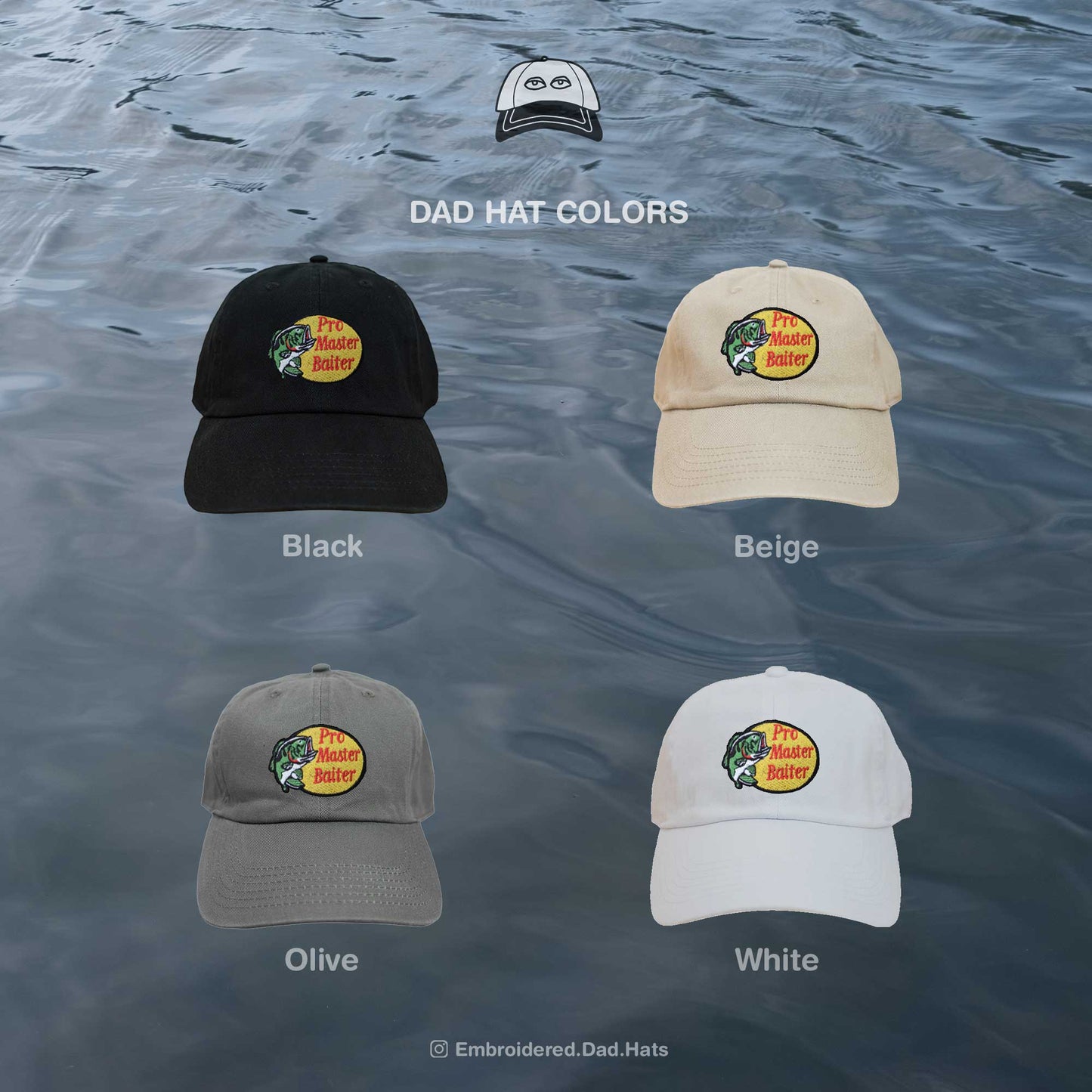 Pro Master Baiter Meme Embroidered Hat