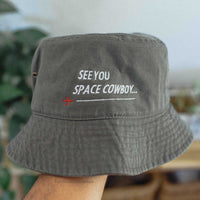 See You Space Cowboy Anime Embroidered Bucket Hat