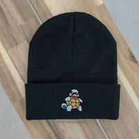 Squirtle Anime Embroidered Beanie