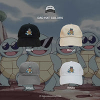 Squirtle Anime Embroidered Dad Hat