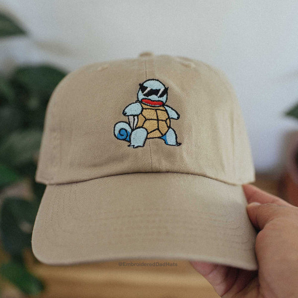 Squirtle Anime Embroidered Dad Hat