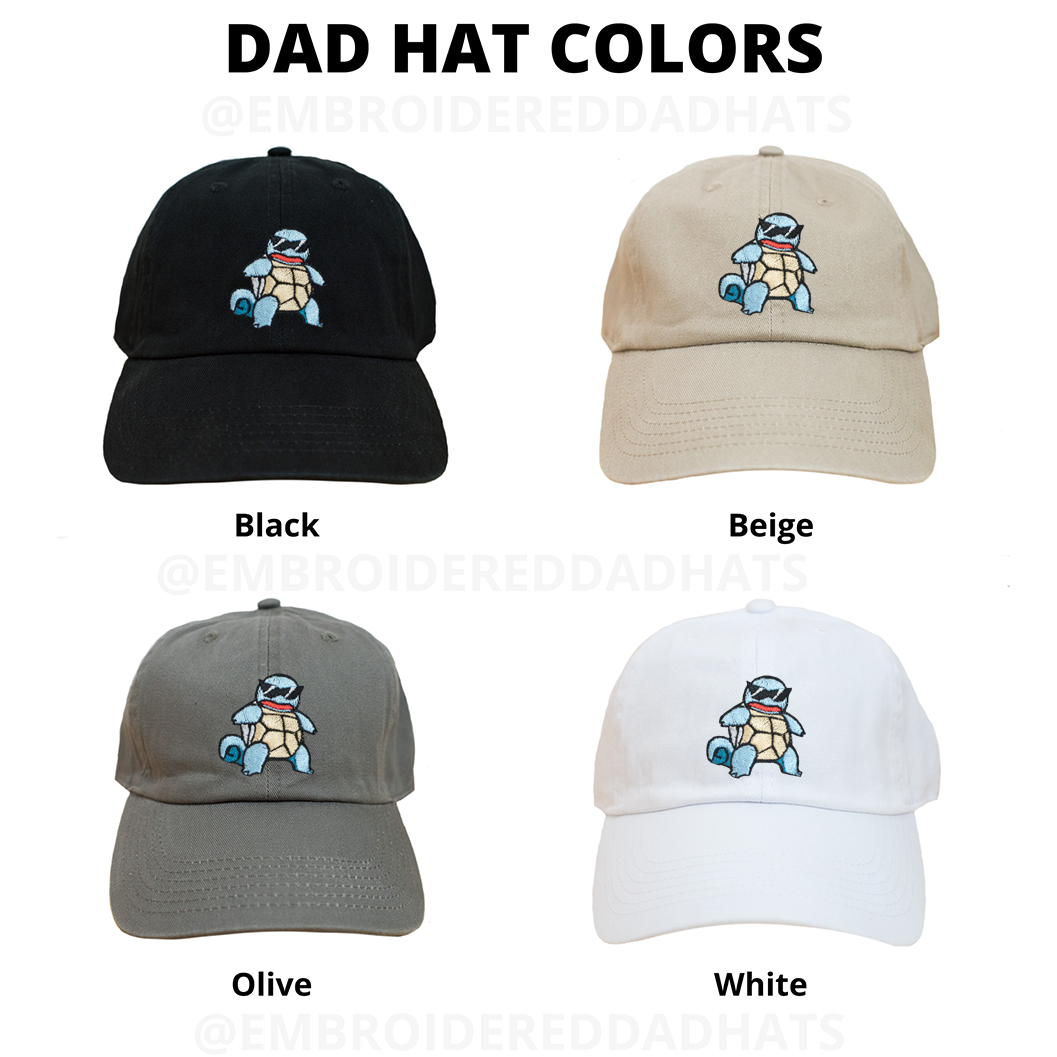 Squirtle Anime Embroidered Hat