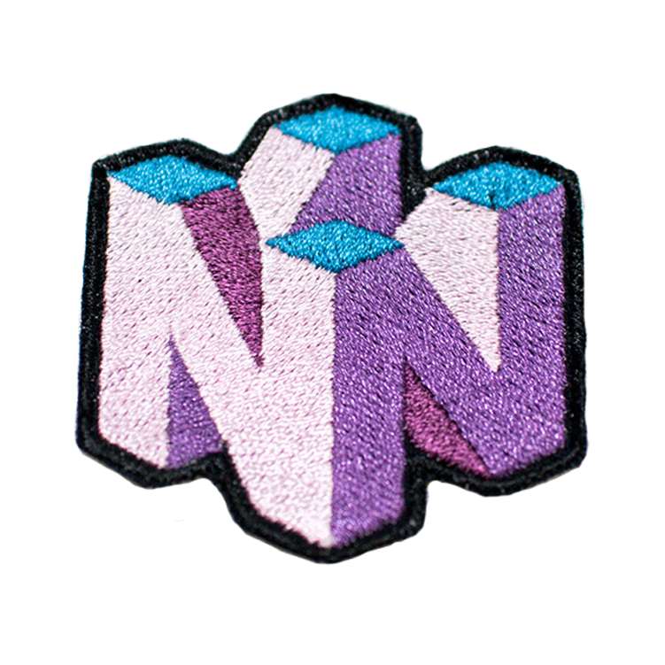 N64 Vaporwave Retro Gaming Embroidered Patch